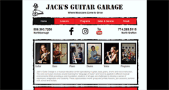 Desktop Screenshot of jacksguitargarage.com